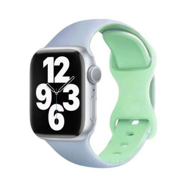 Imagem de Pulseira De Silicone De 45mm 44mm 40mm 41mm 49mm 38mm 42mm Para Apple 