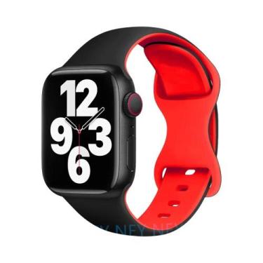 Imagem de Pulseira De Silicone De 45mm 44mm 40mm 41mm 49mm 38mm 42mm Para Apple 