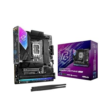 Imagem de ASRock Phantom Gaming B860M Lightning WiFi 6E Intel Core Ultra B860 LGA1851 DDR5 8933 MHz 256GB M.2 Micro ATX Placa-mãe Thunderbolt SATA3 6.0 Gb/s PCIe 5.0
