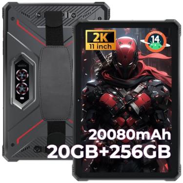 Imagem de HOTWAV R9 Pro Tablet robusto 2K 11 polegadas Android 14 tablets - 20080mAh à prova d'água 20 GB + 256 GB/2TB TF Work Tablets, 64 MP + 16 MP Câmera Octa-Core IP68IP69K, 4G Dual SIM/5G WiFi/Face ID/GPS