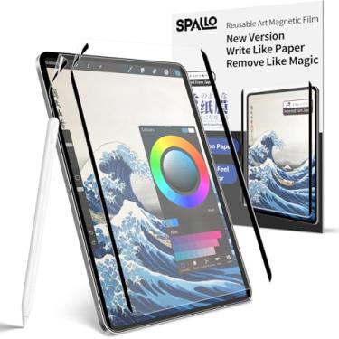 Imagem de [2 pacotes] Protetor de tela de papel magnético para iPad Air 7th (M3) 2025 11 polegadas e iPad Air 6th (M2) 27.9 cm 2025, sensação de escrever e desenhar em papel, filme antirreflexo removível com