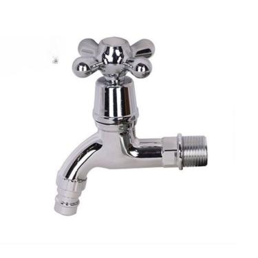 Imagem de Torneira Curta Pia Tanque Banheiro Pvc Cromada 1/2''