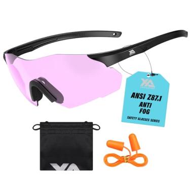 Imagem de xaegistac Óculos de segurança - Óculos de tiro anti-neblina, amplo campo de visão, almofada de nariz macia para tiro, caça, airsoft ao ar livre