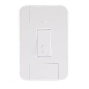 Imagem de Conjunto 4x2 1 Pulsador Campainha 10 A 250 V Tramontina Branco