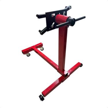 Imagem de Suporte de Motor Universal Cavalete Móvel 450kg Rotação 360° com Rodízios Reforçados para Oficina Mecânica - Feron Ferramentas