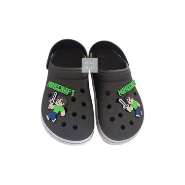 Imagem de Sandália Fechada Jogo Eletrônico Masculina Personagem Leve (Preto/Preto, BR, Adulto, Faixa Numérico, 37, 38)