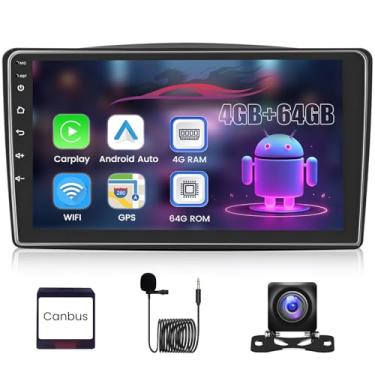 Imagem de Rádio veicular Android de 8 núcleos 4G + 64G para Toyota Sienna 2004-2010 (JBL e tela grande) com WiFi 5G sem fio Carplay Android Auto, tela sensível ao toque de 22 polegadas 1280p GPS estéreo para