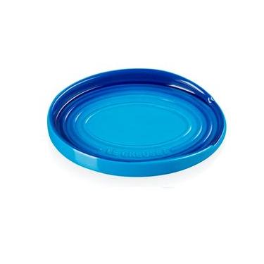 Imagem de Descanso para Colher Oval Azul Azure Blue Le Creuset