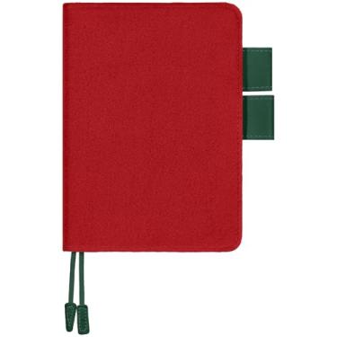 Imagem de Fullhawl Capa de veludo para agenda de cadernos A5, capa para agenda de primos semanas, inserções e papel para refil de papel recarregável 16,4 x 23 cm, caderno primo para estudantes (vermelho)