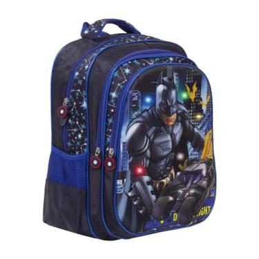 Imagem de Mochila Infantil Menino Juvenil Herói Batman C/ Luz Led - TOYS 2U