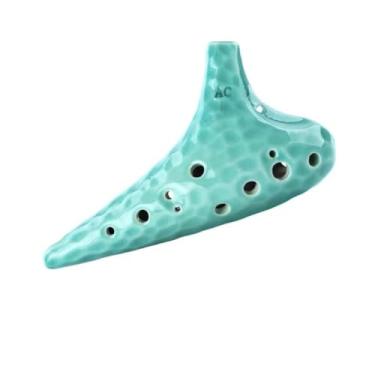 Imagem de ocarina ocarina 12 furos Ocarina tom médio C profissional tocando instrumento musical adequado para iniciantes, estudantes, adultos, crianças iniciantes