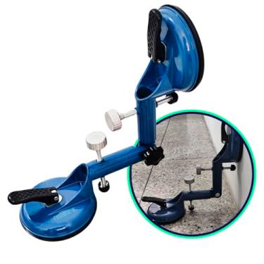 Imagem de Super Ventosa Dupla Articulada 90º Pisos Vidros Porcelanatos Leminos