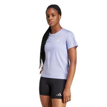 Imagem de Camiseta Adidas Own the Run Três Listras Feminina-Feminino