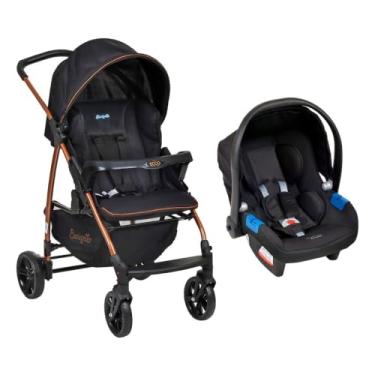Imagem de Burigotto Carrinho de Bebê Ecco, Até 15 kg, Preto