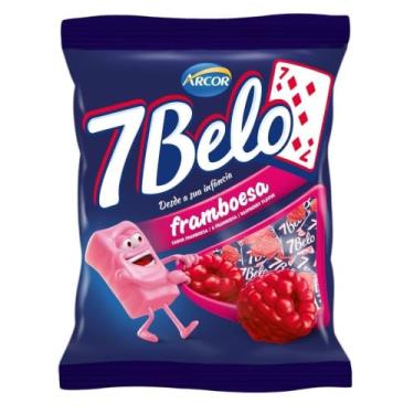 Imagem de Arcor Bala 7Belo Mastigável Sabor Framboesa, 500g