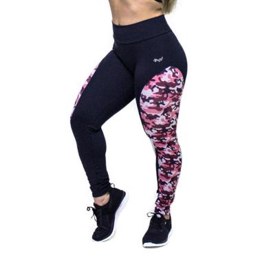Imagem de Legging BM9 Esportiva Modelo Camuflada Academia Musculação Exercício Corrida-Feminino