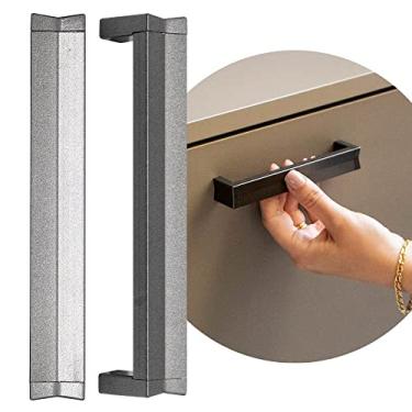 Imagem de Puxador Alça Para Gaveta Porta Armário Fly Alumínio 128mm (Cinza Titanium)