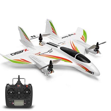 Imagem de GoolRC WLtoys XK X450 RC Airplane, 2.4G 6CH RC Glider Fixed Wing Aircraft, 3 Flight Models Brushless RC Helicopters Vertical Takeoff Landing RTF for Adult