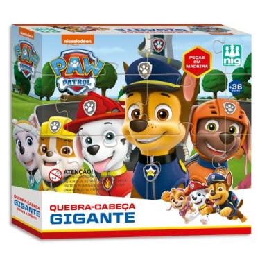 Imagem de Quebra Cabeça Gigante Patrulha Canina, Nig Brinquedos, Multicor