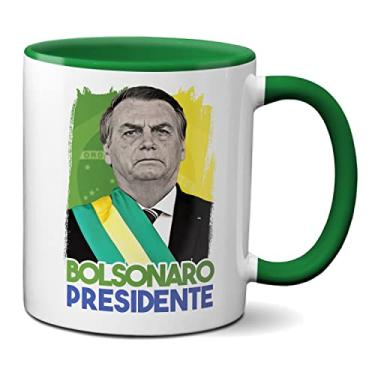 Imagem de Caneca Bolsonaro Presidente 2022 Presente Criativo (Verde)