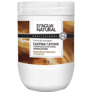 Imagem de Creme Massagem Redutora 650G Cafeina  7 Ativos Dagua Natural - D'água