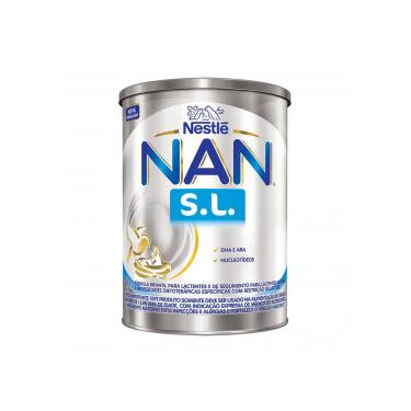 Imagem de Nan S.L. Sem Lactose Fórmula Infantil Nestlé Lata 400g