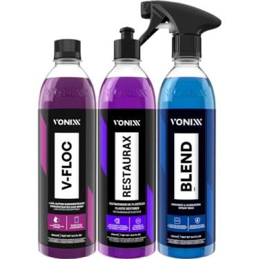 Imagem de V-Floc Shampoo Automotivo Concentrado Restaurax Plásticos Externos Blend Spray Vitrificadora