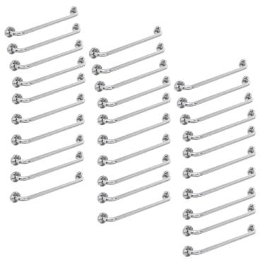 Imagem de Alça de Apoio Inox Barra 50cm Banheiro Kit 30 unidades Idoso Cadeirante Acessibilidade Deficiente Segurança Corrimao
