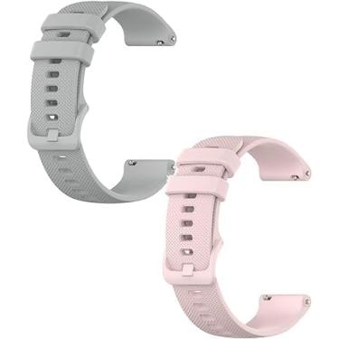 Imagem de Pulseira compatível com Huawei Watch GT 4 de 41 mm, pacote com 2 pulseiras esportivas de substituição à prova d'água de silicone para Huawei Watch GT4 41 mm
