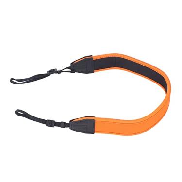 Imagem de Alça de Ombro para Câmera, Cinto de Pescoço para Câmera à Prova d'água Elástico Absorvente de Choque Com Alça de Pulso para Atividades Ao Ar Livre