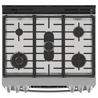 Imagem de FireFly Home Protetor superior de fogão para fogão a gás General Electric GE, ajuste personalizado ultra fino reutilizável queimador respingo protetor protetor protetor em prata - PGS960SELSS