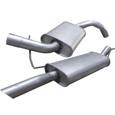 Imagem de Kit Escapamento Abafador + Traseiro Golf Glx Gti 2.0 95 A 96 - ScapJá