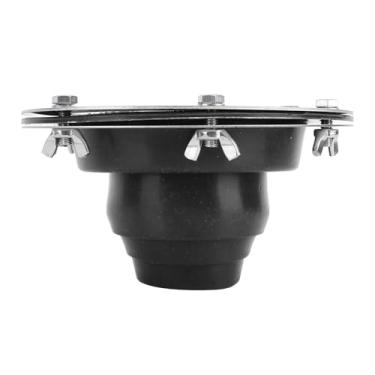 Imagem de Kit de Tomada para Fogão de Barraca, Bota de Tubo de Silicone Flexível, Kit de Piscamento de Tubo de Telhado Resistente Ao Calor para Proteção de chaminé, Tendas de Sino, (Preto)