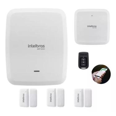 Imagem de Kit Alarme Amt 8000 Central S/fio Wifi Intelbras C/ 3 Sensor