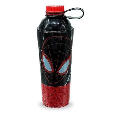 Imagem de Garrafa Infantil Homem Aranha 600ml Sheikeira P/ Lancheira - Plasútil 