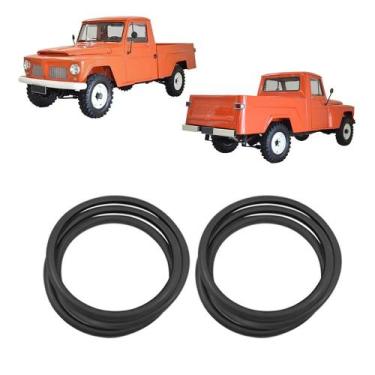 Imagem de Kit Borracha Parabrisa Vigia Pick Up Ford F75 F-75 Willys - Supercente