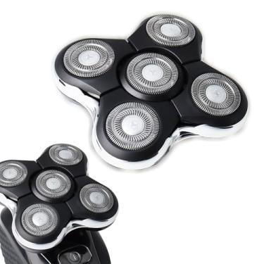 Imagem de Cabeça de substituição Blade Pro compatível com Remington Balder Pro XR7000, 5 cabeças de barbear de trilho duplo para um barbear suave e rente sem irritação (pacote com 1)