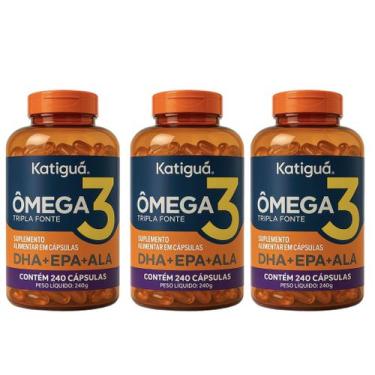 Imagem de Kit 3 Omega 3 Tripla Fonte 240 Capsulas - Katigua