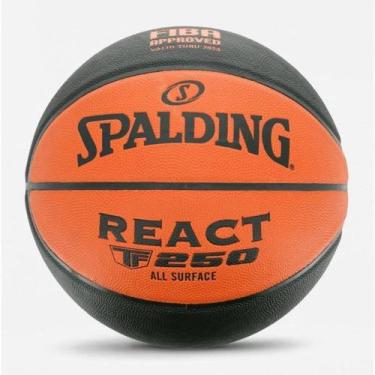 Imagem de Bola De Basquete Spalding React TF 250 FIBA - Tam 7 - Ref 77207z, UNIC