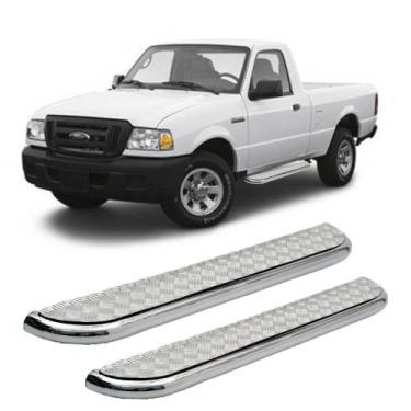 Imagem de Estribo Ranger 2001 2002 2003 Cromado Plataforma Cab Simples - Solar