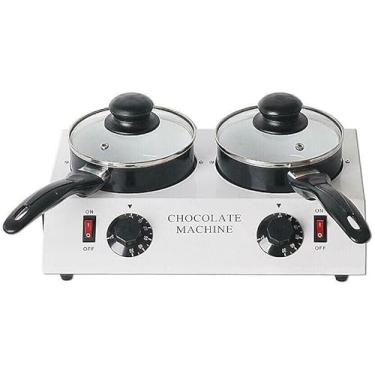 Imagem de KZU Máquina Elétrica De Derreter Chocolate 80 W, Manteiga Cremosa Derretida, Panela Antiaderente, Aquecimento Alumínio Com Controle Temperatura Para Confeitarias
