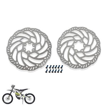 Imagem de PowerMotor Rotor de disco de freio dianteiro traseiro 203 mm de espessamento de substituição para bicicleta elétrica Surron Sur Ron Light Bee Segway X/S/X160/X260