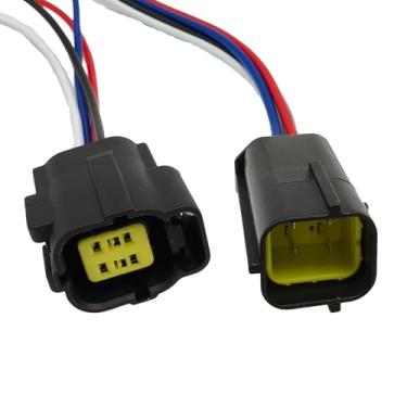 Imagem de 3 conjuntos de conectores elétricos impermeáveis de 4 pinos, cabo de trança macho e fêmea de 1,8 mm para carro, motocicleta, caminhões, barcos, reboques