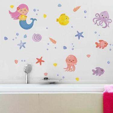 Imagem de Adesivo de Parede Infantil Sereia - Quartinhos