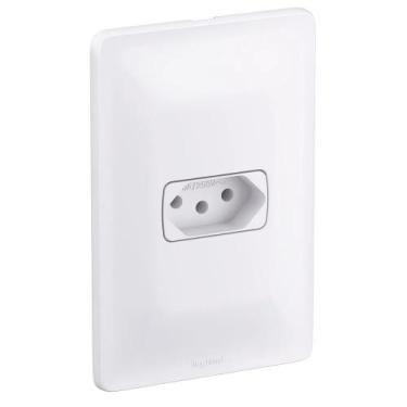 Imagem de Conjunto Tomada 10A 2p+T 4x2 Branca 680110 Pial Zeffia - Pial Legrand