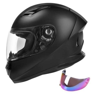 Imagem de Capacete de motocicleta JAGASOL DOT Lightweight Full Face Matte Black