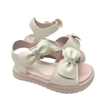 Imagem de Sandália Infantil Feminina com 2 Laços – Conforto, Estilo e Segurança para Meninas (Verde musgo, BR, Criança de 4 a 8 anos, Numérico, M, 31)