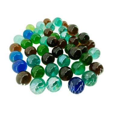 Imagem de Kit Bolinhas de Gude Brilhantes Decorativas 16mm - Aliança, 100 Unidad