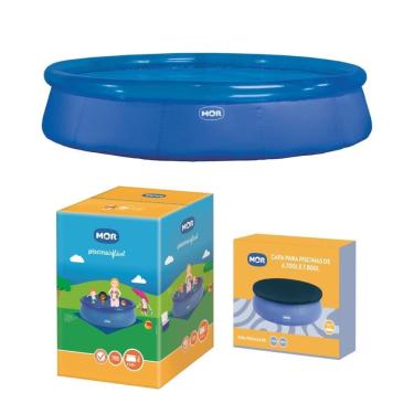 Imagem de Piscina Inflável 7800 Litros Redonda Splash Fun com Capa Mor