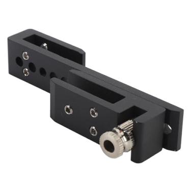 Imagem de Hilitand Fechadura de Porta de Chuveiro Sem Moldura Fechadura de Porta de Vidro Deslizante Com 12 Furos para Vidro de 8-12 Mm Com Trava de Aço Inoxidável Ajustável para Banheiro Doméstico (Preto